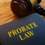 probate notebook with gavel