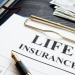 a photo of a life insurance document